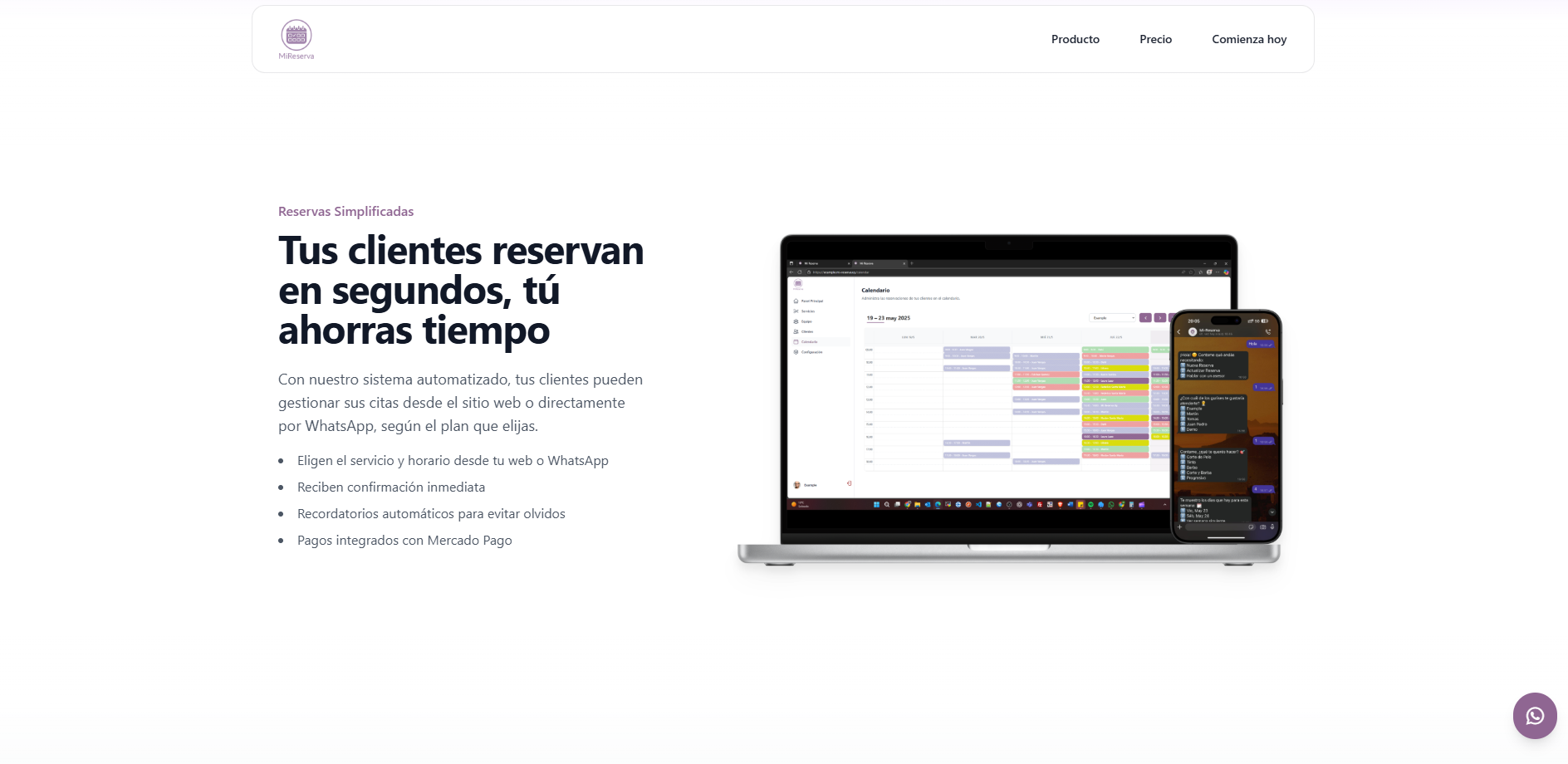 Screenshot de Mi-Reserva.uy